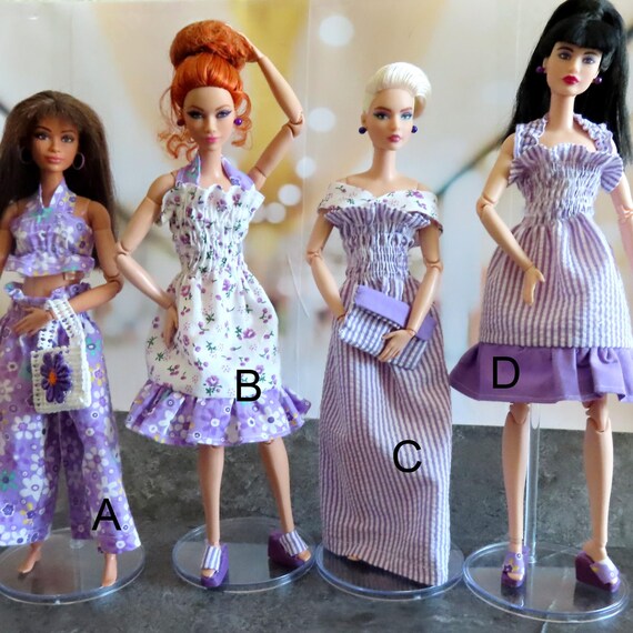 Handmade Barbie Dress, Curvy Tall Petite Original Barbie Doll