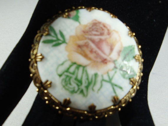 SALE | Vintage Antique Rose Floral Brooch, Victor… - image 4