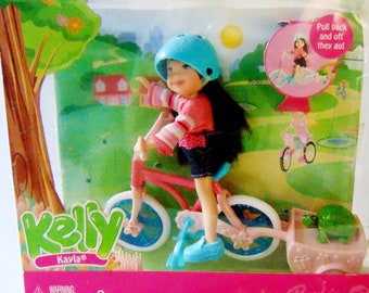 Kelly Club Kayla Bicycling Doll, New in Box Kayla Riding Bike Kelly Club Doll, Kelly Club Kayla and Bicycle Doll