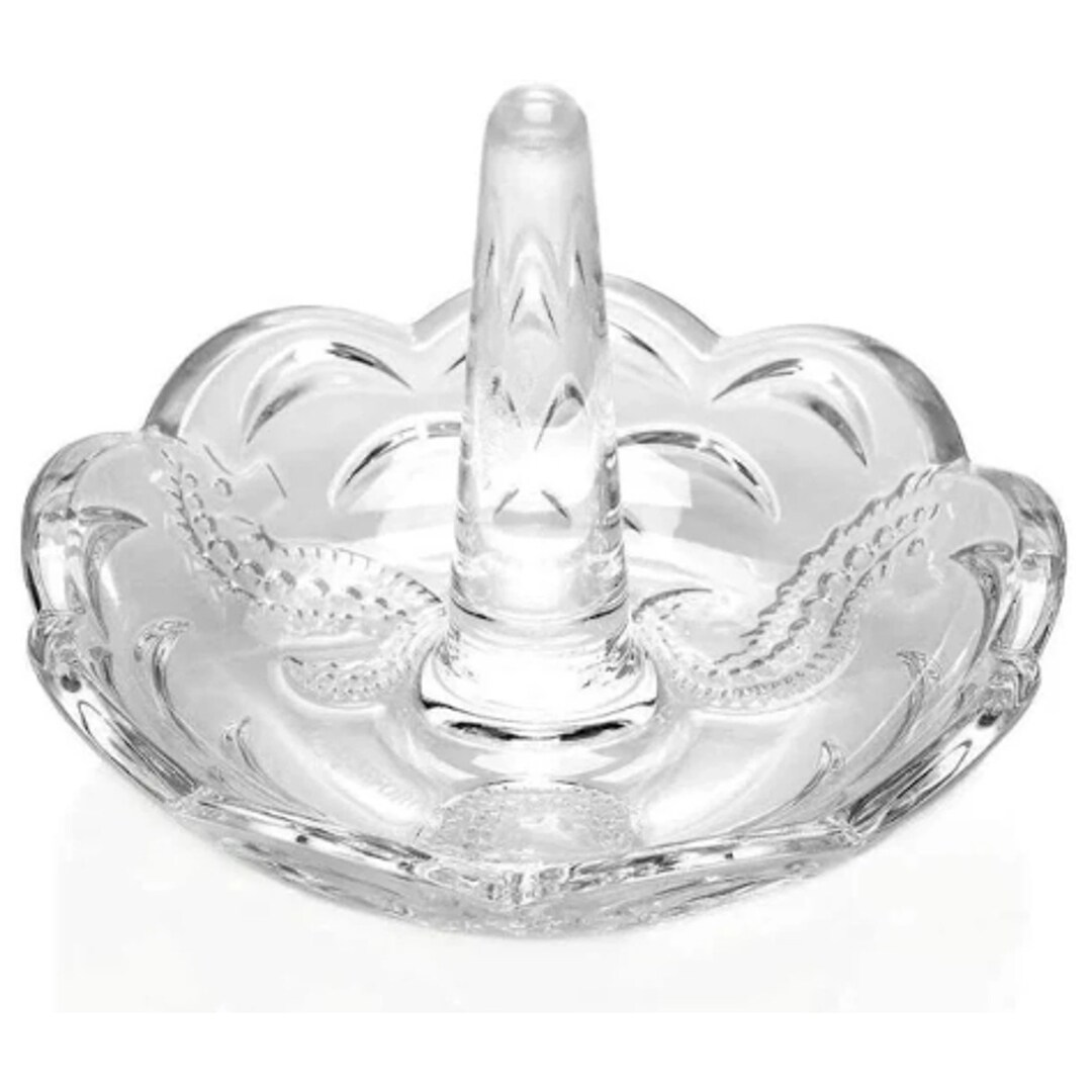 WATERFORD Crystal Seahorse Dish Ring Holder Vintage Irish Crystal Ring Holder Dish Classic