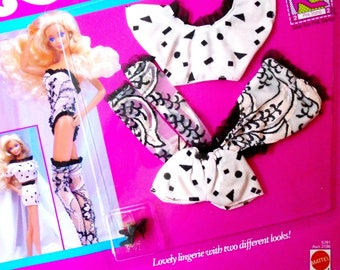 Barbie Fancy Frills LINGERIE New in Box, Vintage Barbie Lingerie and Shoe Pack, NRFB Barbie Doll Clothes, Vintage 90's Barbie Lingerie