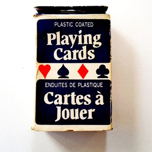 Vintage Carte a Jour Playing Cards, Carte a Jour Plastic Coated Playing Cards, Vintage Carte a Jour Card Deck