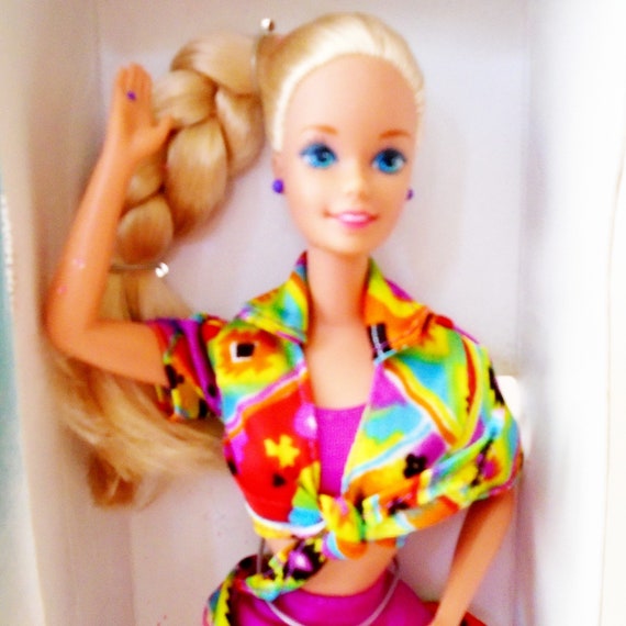 Barbie！！ 1990 Barbie Style Special Limited Edition 5315 Neon Pink Bow