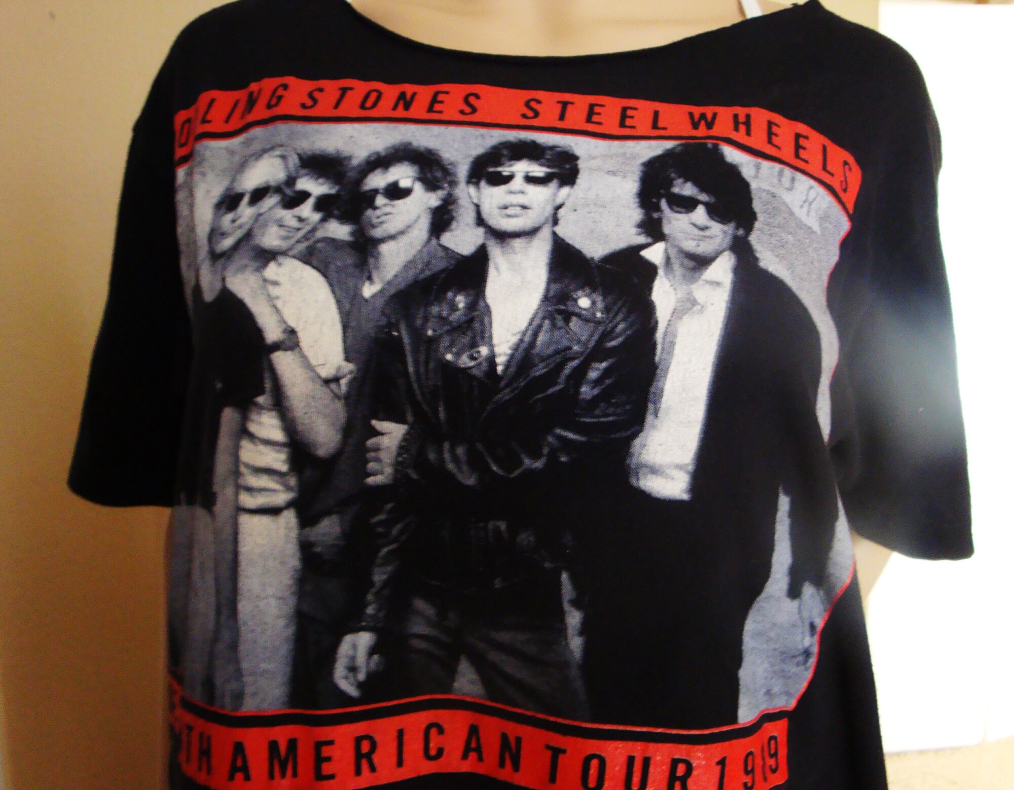 Rolling Stones Concert T Shirt L Steel 