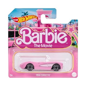 Hot Wheels Barbie Movie Corvette: 1956 Pink & White Die-Cast Collector Car