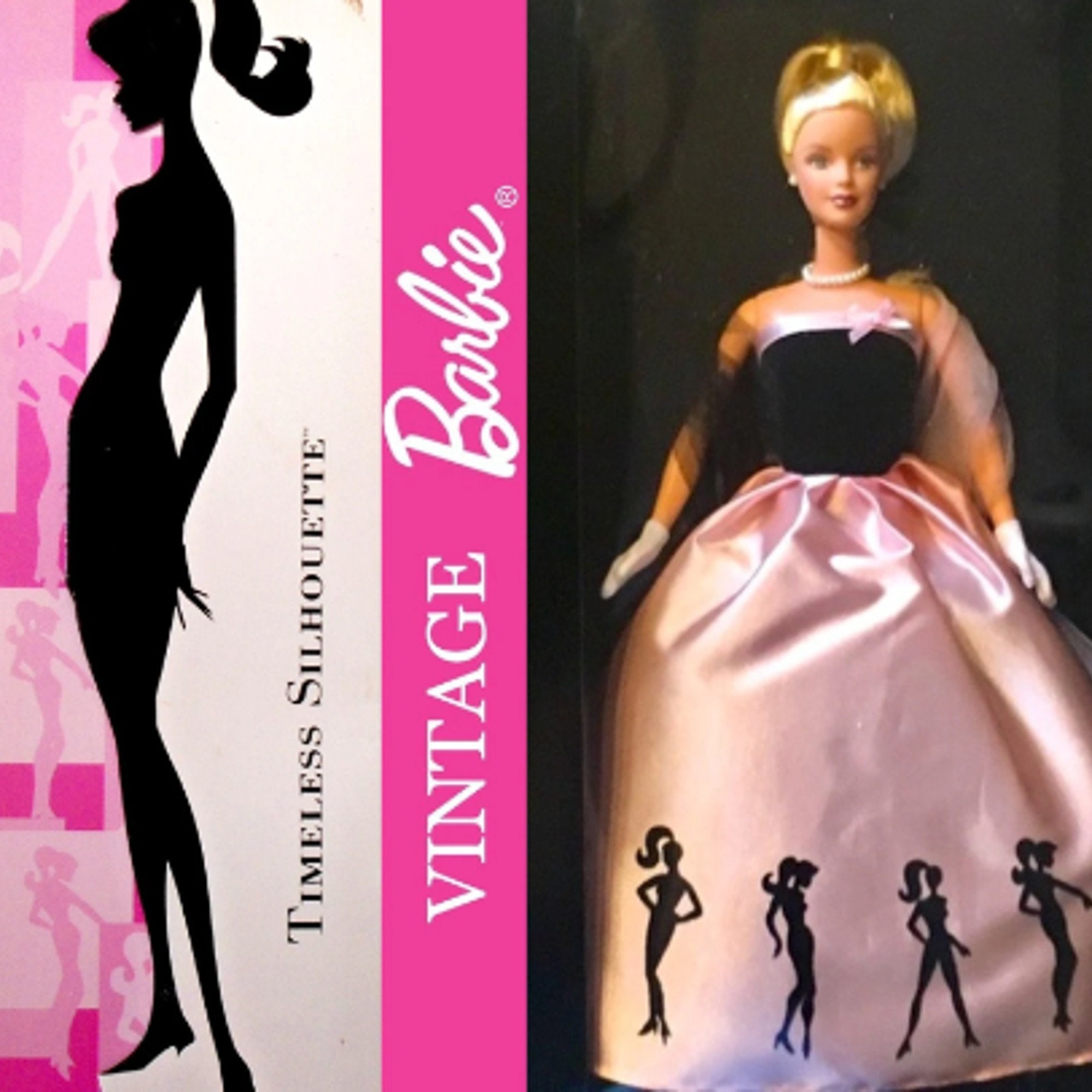 Vintage Barbie Doll, Mattel 2000 Timeless Silhouette Barbie, Pink and Black Retro Barbie NRFB - Etsy Vintage Barbie Doll, Mattel 2000 Timeless Silhouette Barbie, Pink and Black Retro Barbie NRFB - Etsy