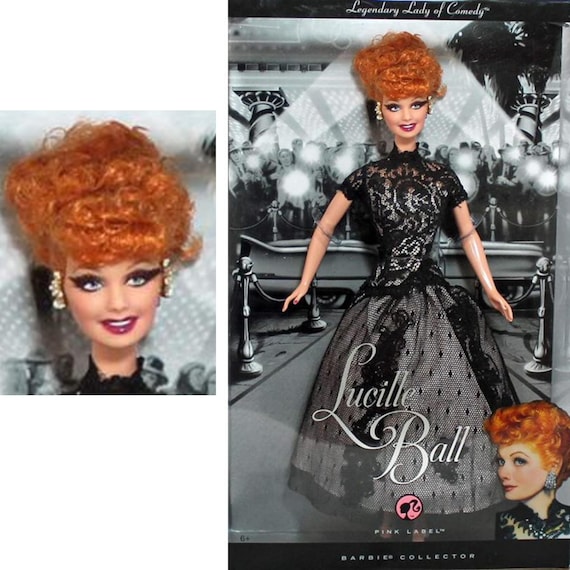 Lucille Ball Legendary Lady of Comedy Pink Label Barbie Doll, I Love Lucy  Comedy Tribute Lucille Ball Doll by Mattel
