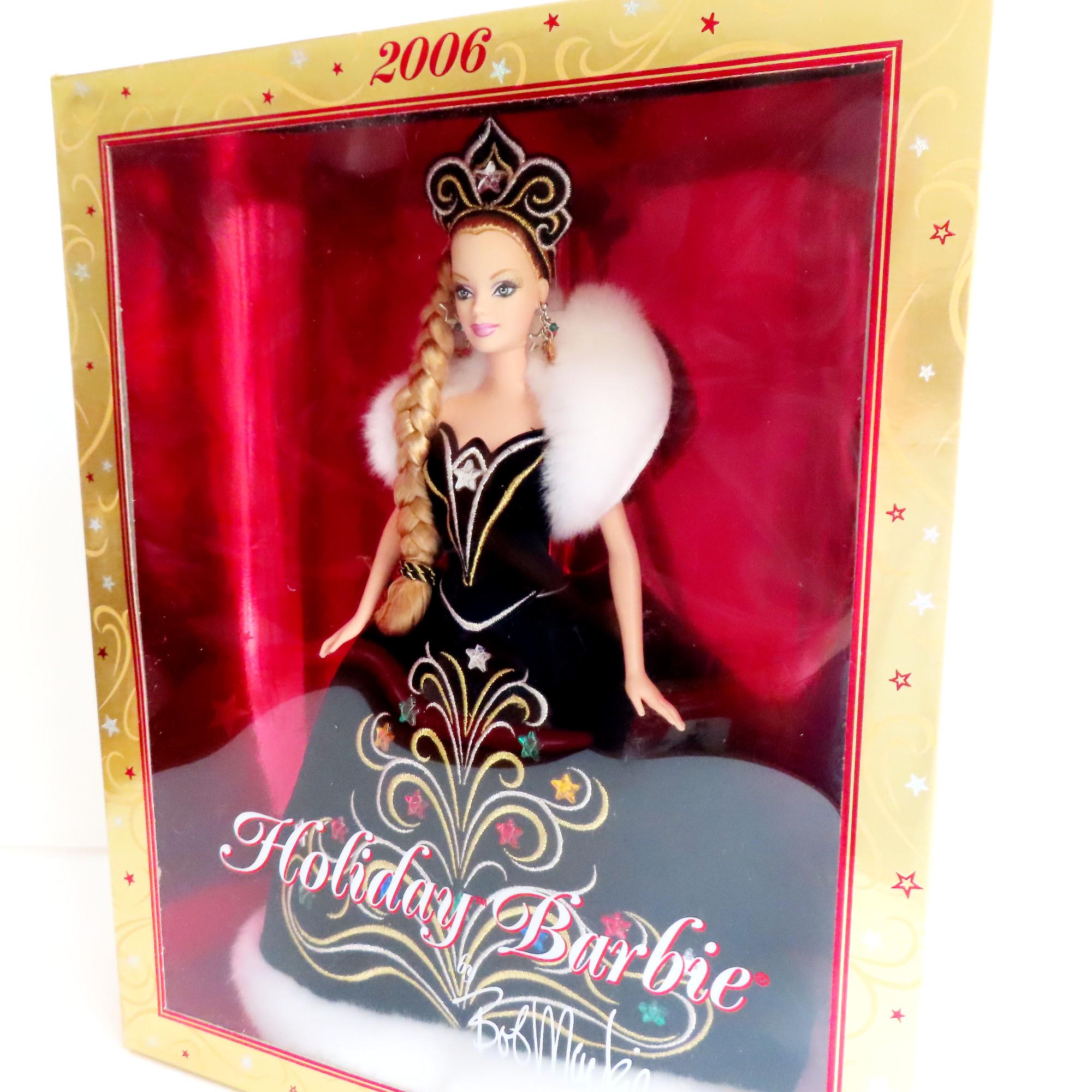Vintage 2006 Barbie Hallmark Keepsake Ornament - Bob Mackie Holiday Doll Design