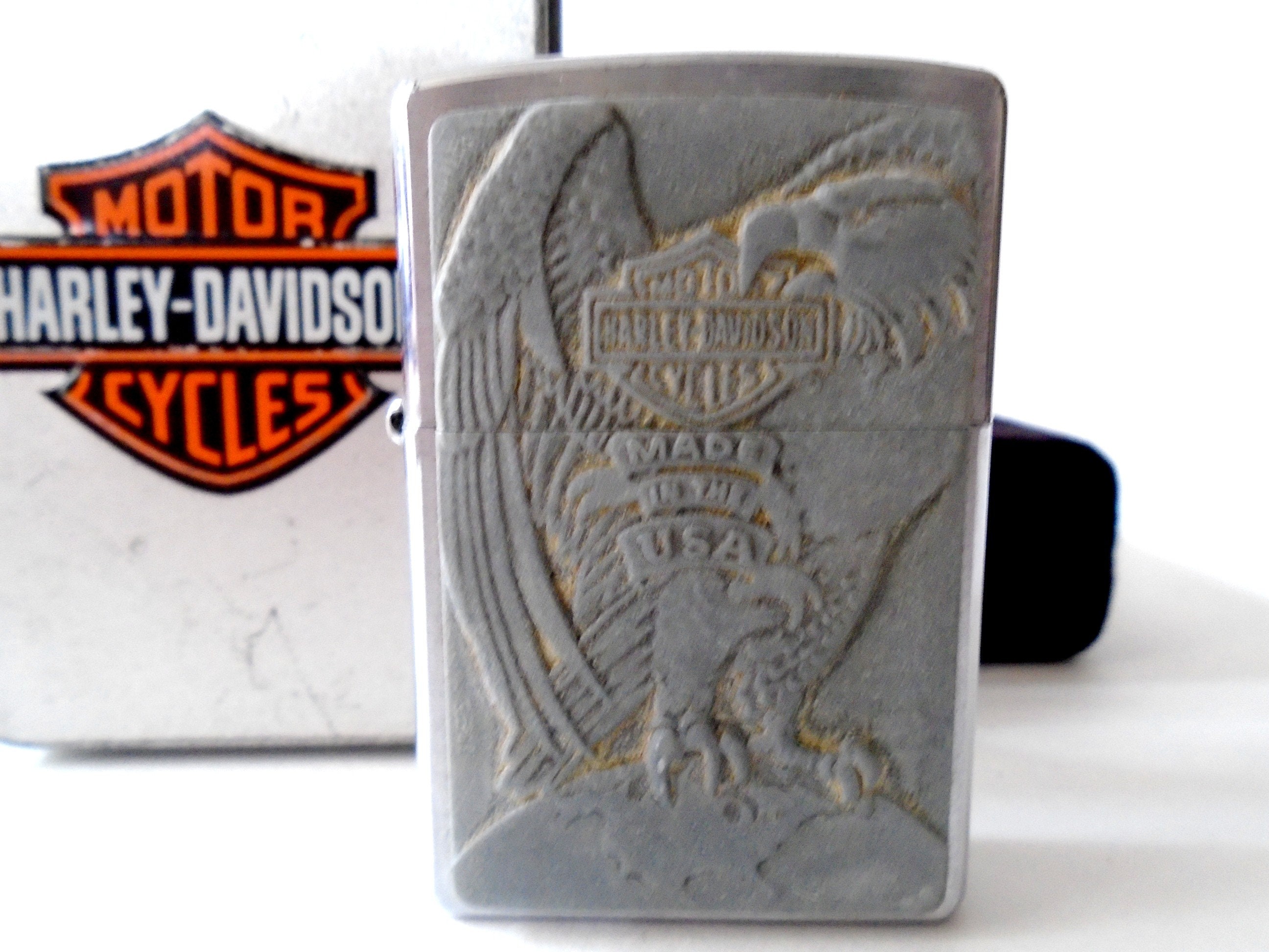 Vintage Harley Zippo - Etsy