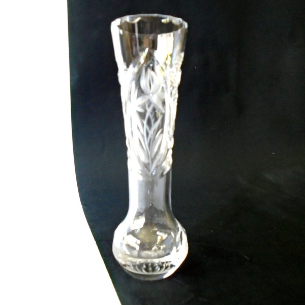 Small Crystal Vase Etsy