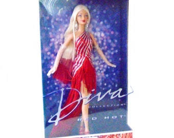 Barbie Diva Red Hot - Collection Mattel 2002 - NRFB - Poupée Collectionneur