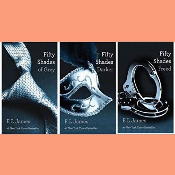 Fifty Shades of Grey 3 Volume Set by E L James, 50 Shades of Grey Trilogy, Romance Novels