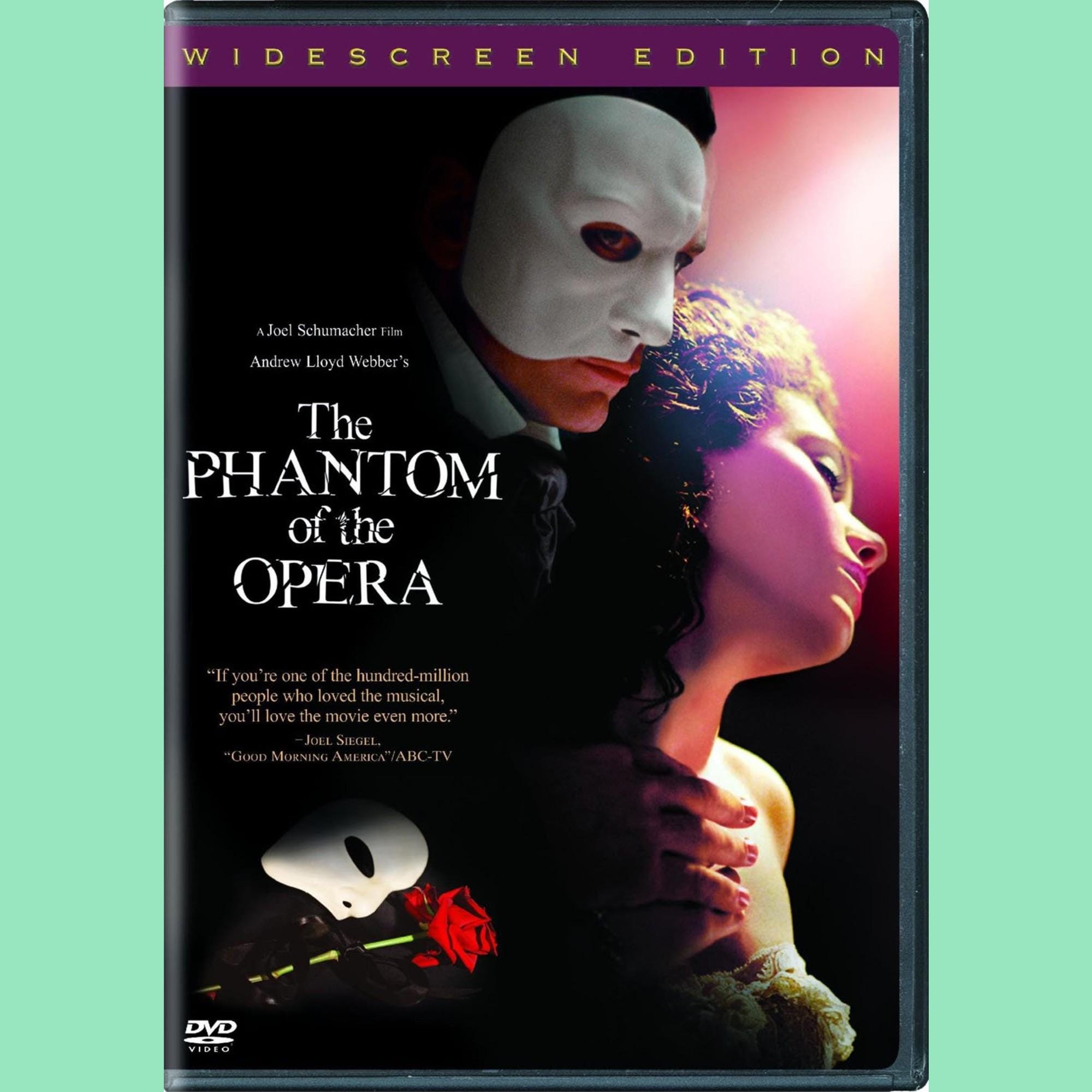 The Phantom of the Opera DVD, Widescreen DVD, Andrew Lloyd Weber