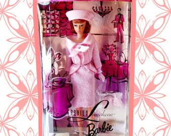 Vintage Barbie Doll NRFB, 1966 Fashion Luncheon Barbie Doll Repro, Original Barbie 1966 Reproduction Auburn Bob Doll