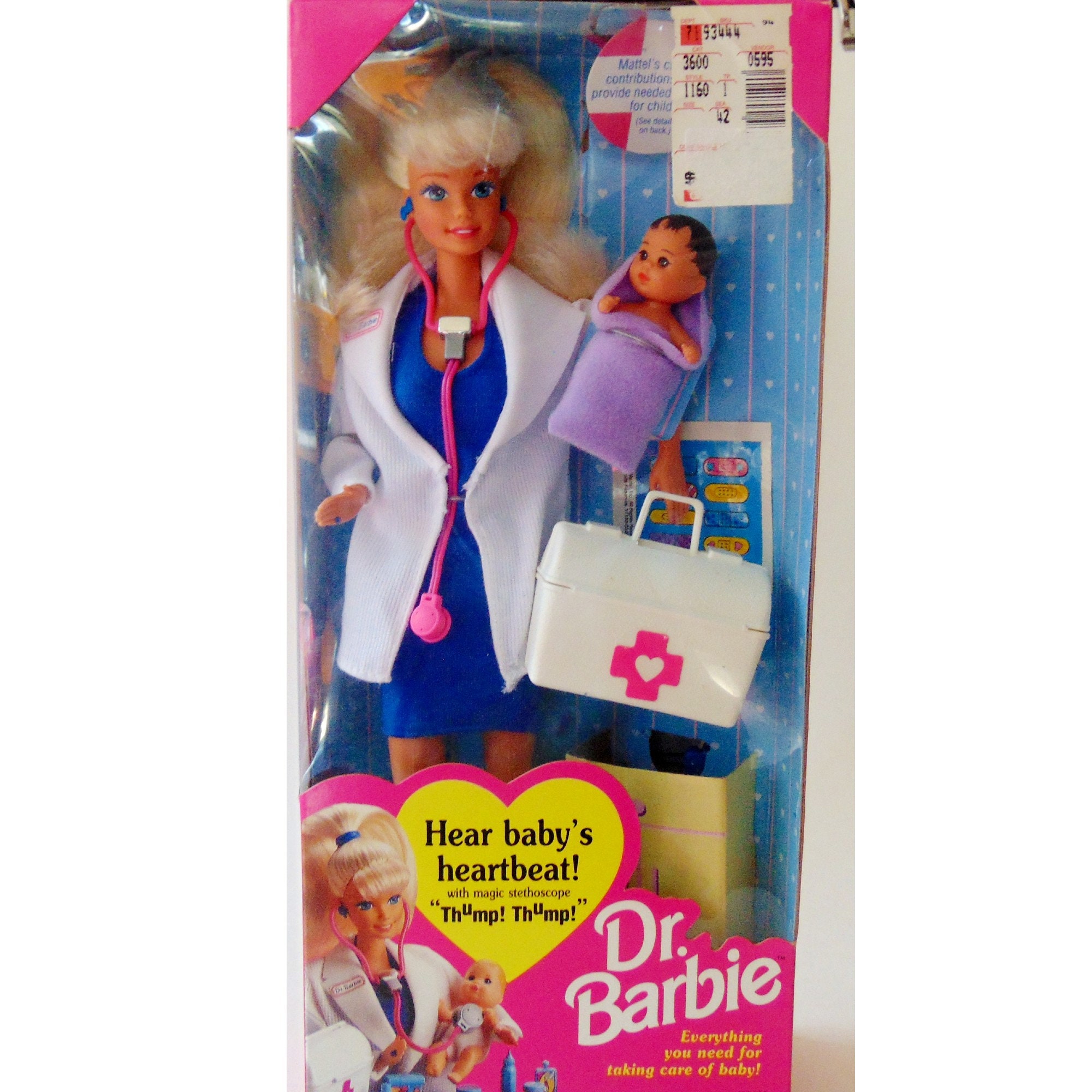 Dr Barbie Hear Baby's Heartbeat Stethoscope, NRFB Doctor and Baby Barbie Doll, Brown Hair Baby Dr Barbie Doll 1993, Pediatrician Barbie Doll - Etsy Dr Barbie Hear Baby's Heartbeat Stethoscope, NRFB Doctor and Baby Barbie Doll, Brown Hair Baby Dr Barbie Doll 1993, Pediatrician Barbie Doll - Etsy