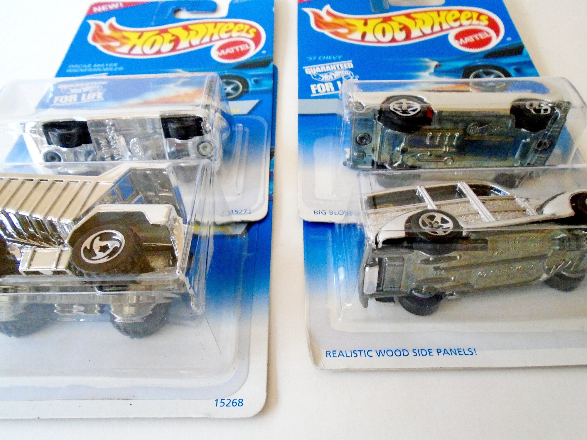Hot Wheels Silver Series II Set of 4, New Blue Card 1996
