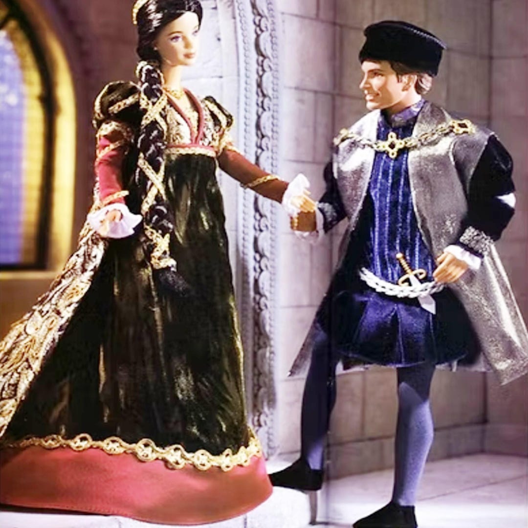 Barbie and Ken as Romeo and Juliet Set, NRFB Romeo and Juliet
