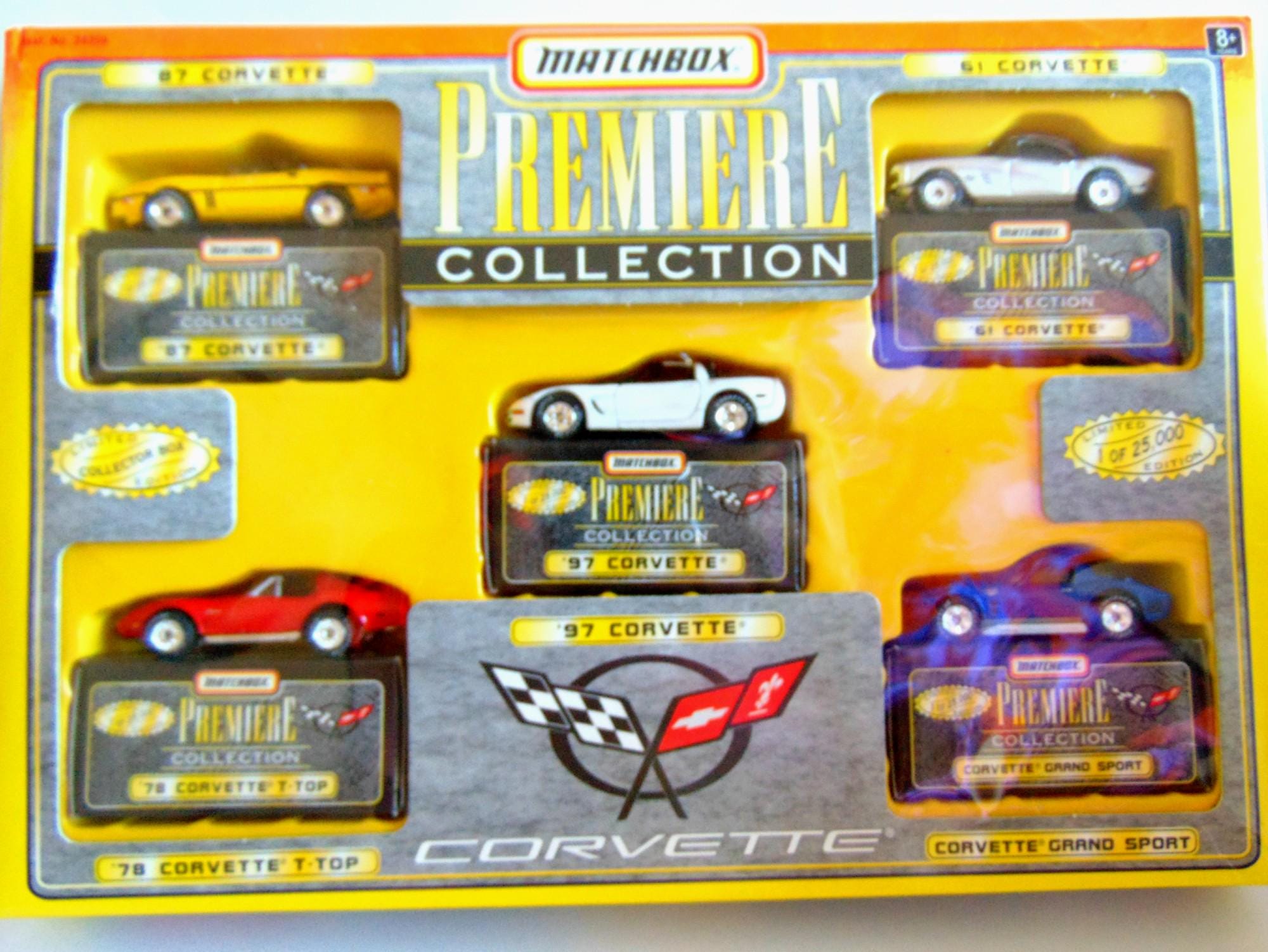 チョロQ マッチボックスペニーレーサーMustang、Corvetteセット Matchbox Premiere Collection Corvette Car Set, NEW IN BOX Vintage