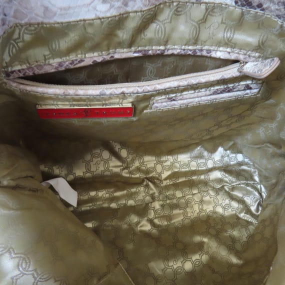 IVANKA Python Print Leather Bag, Beautiful & Eleg… - image 4