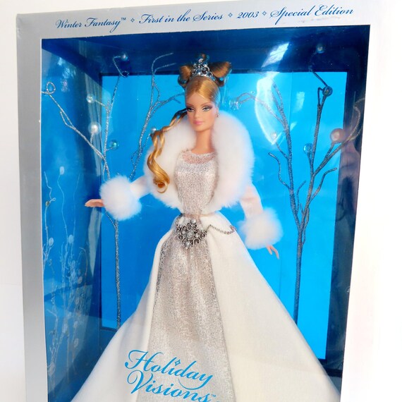 2003 holiday visions winter fantasy special edition holiday barbie doll hotsell