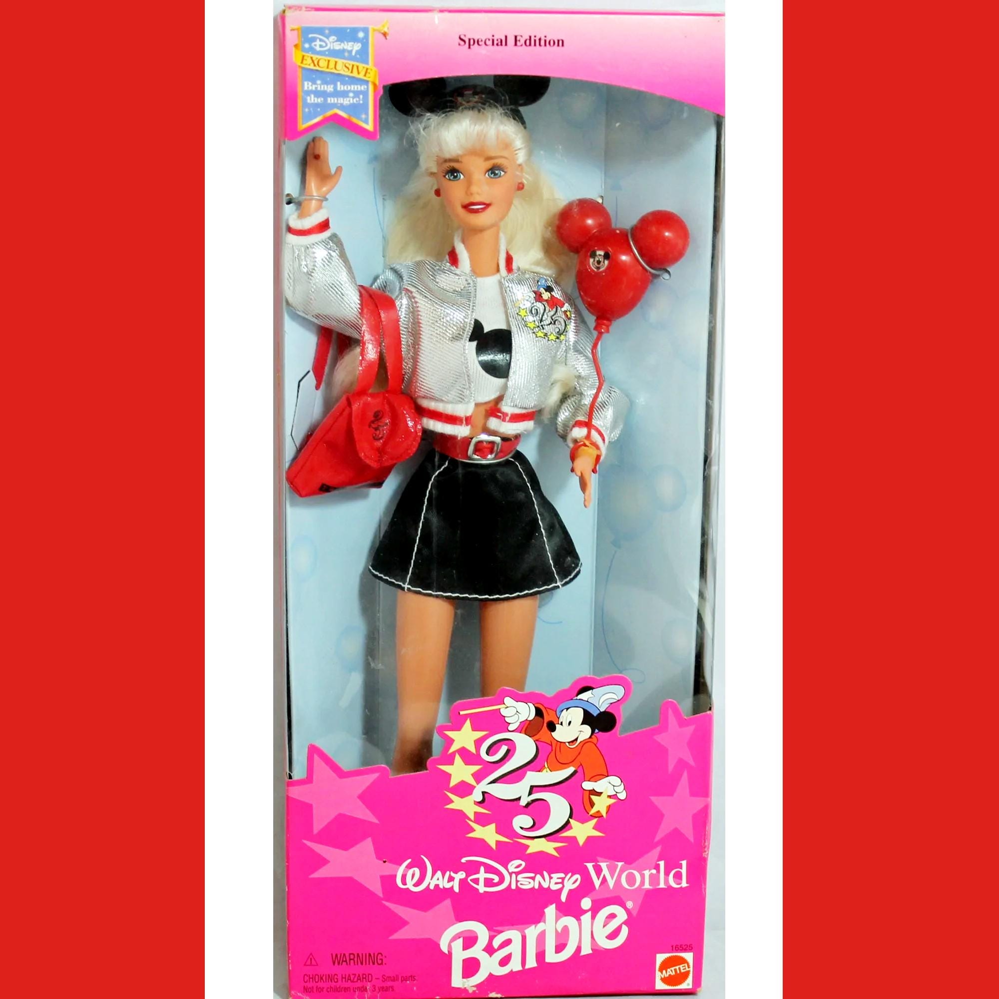 Disney World 25th Anniversary Barbie Doll, Disney Barbie Doll