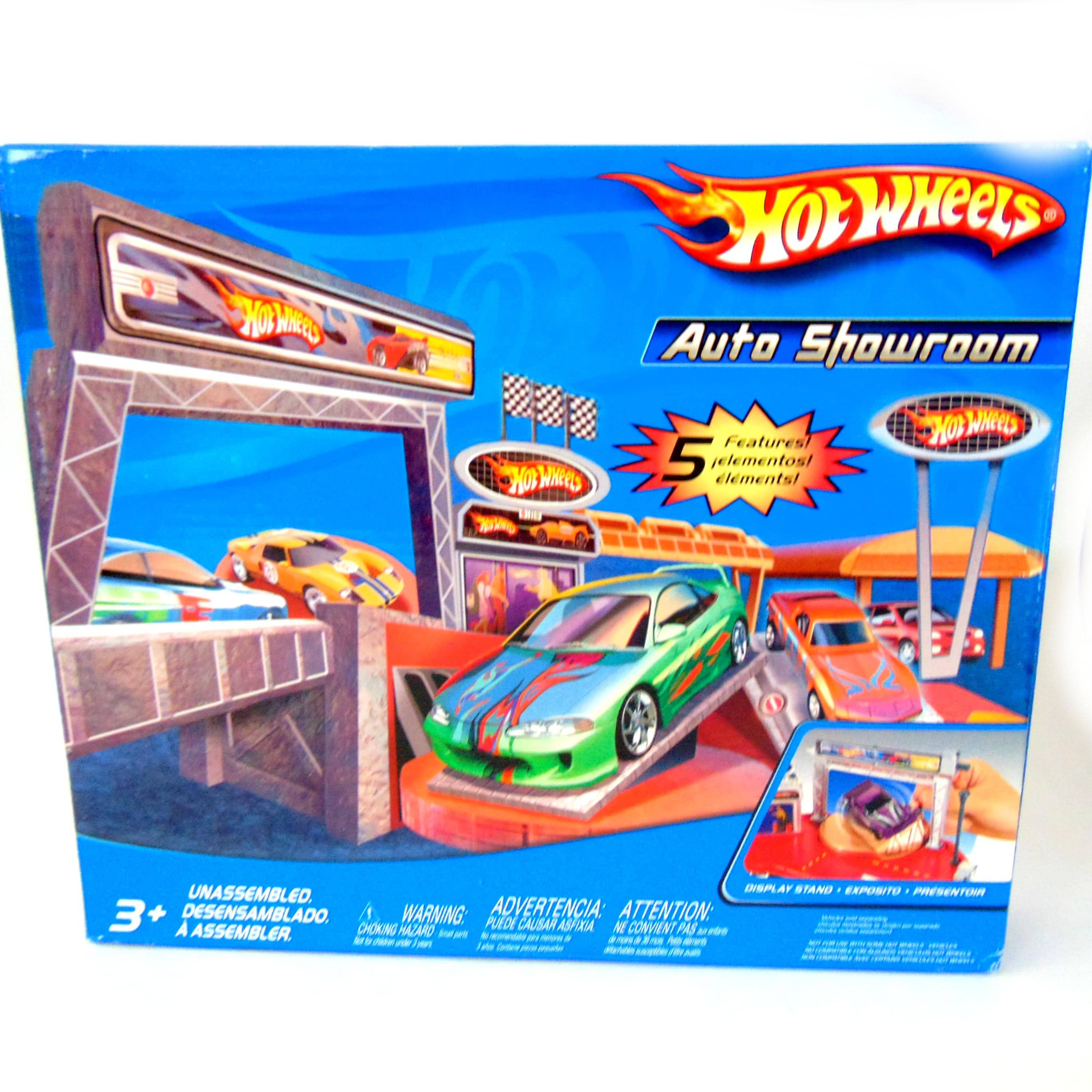 Hot Wheels 2005 Auto Showroom, NIP Vintage Auto Showroom Hot