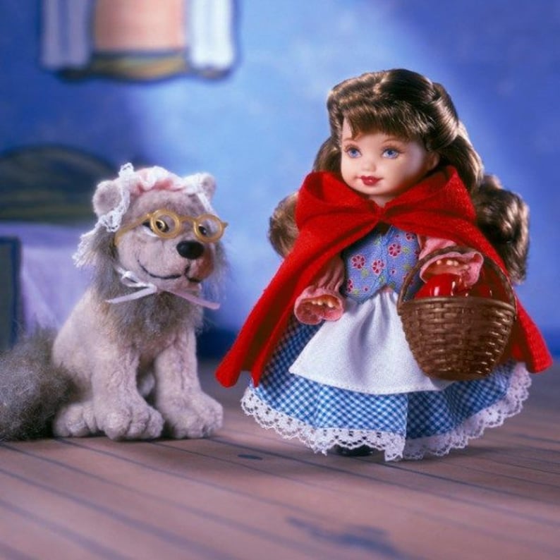 Barbie Kelly Little Red Riding Hood Dolls NRFB, Kelly Doll Little Red ...