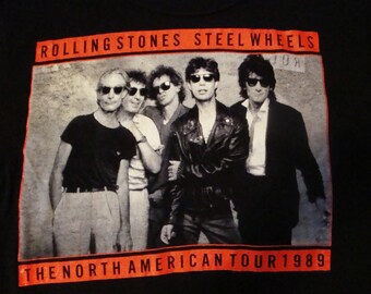 Rolling Stones Concert T Shirt L Steel 