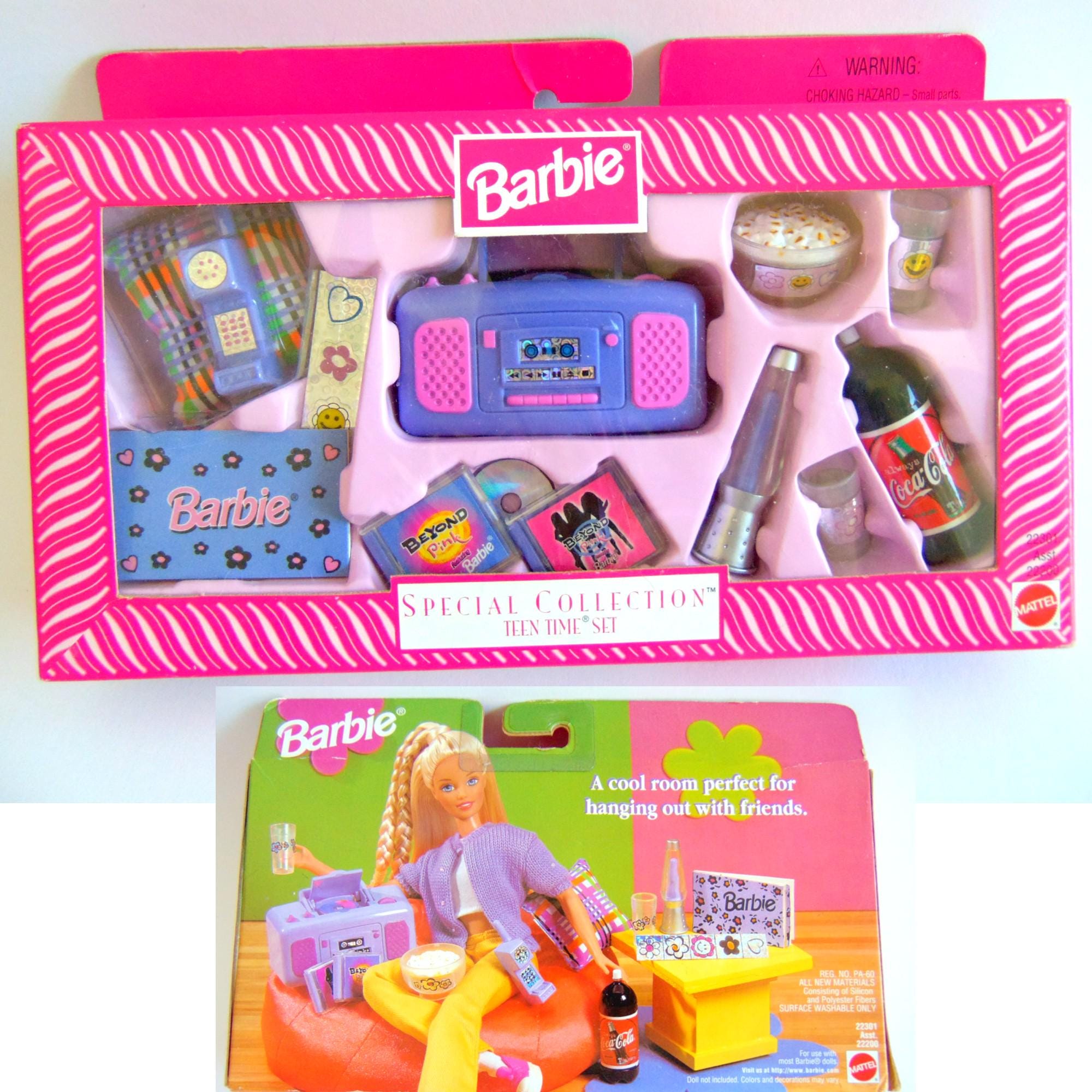 Barbie Special Collection Teen Time Set Purple Room Accessories, Barbie ...