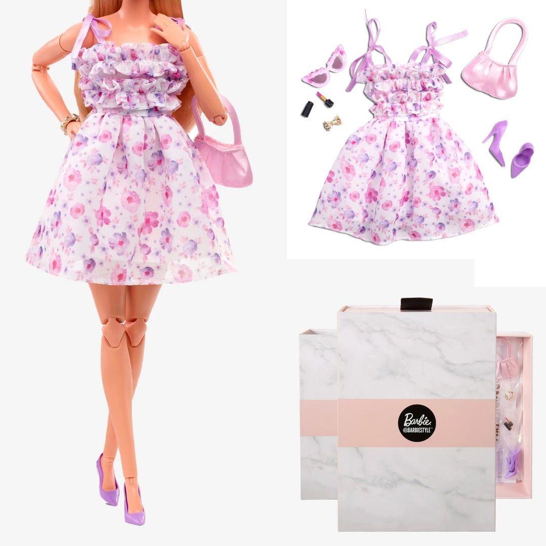 Barbie Signature @barbiestyle Fashion Pack Spring Date Outfit Only, Barbie  Style Fashion Outfit, CREATIONS EXCLUSIVE Gold Label@barbiestyle - Etsy
