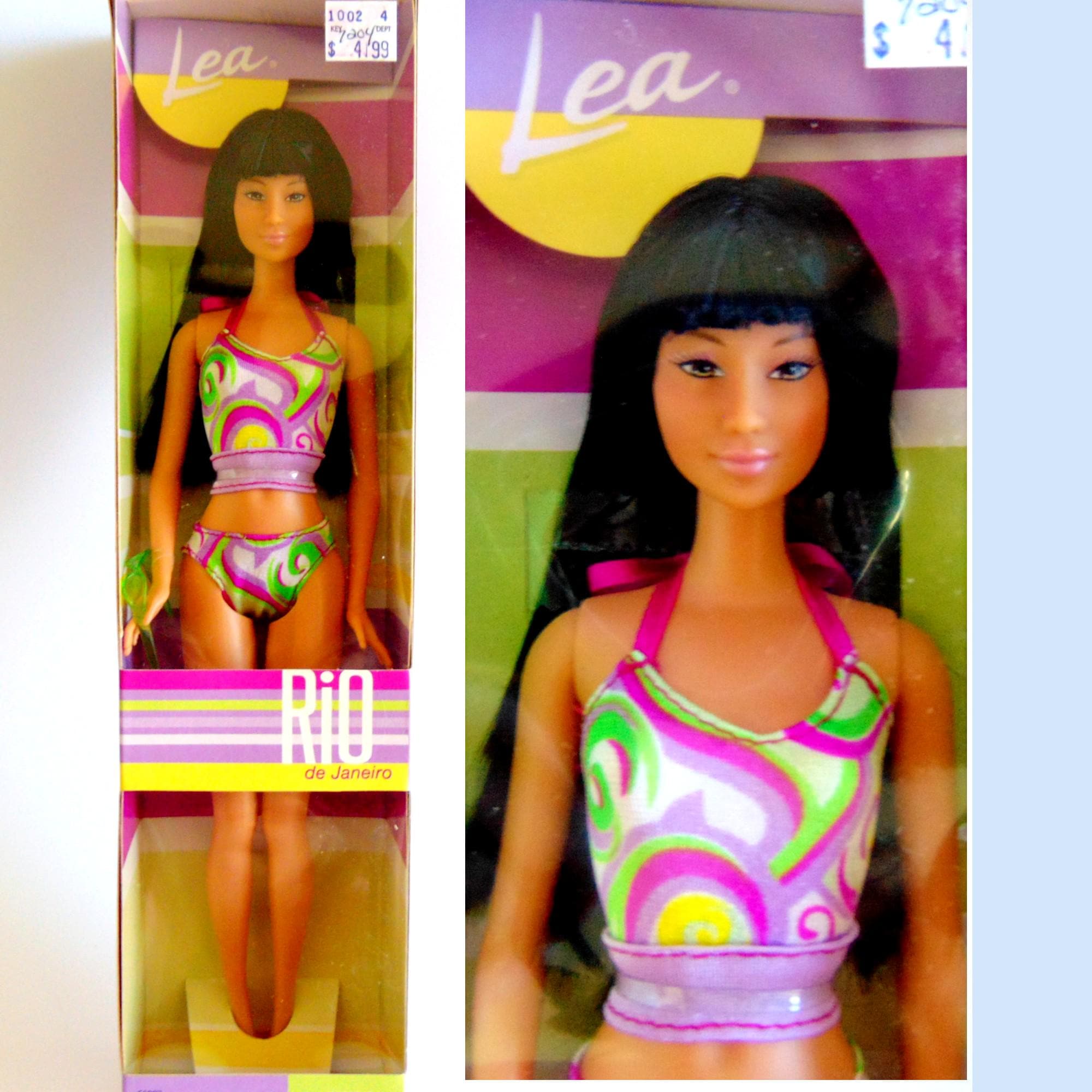 Barbie Rio De Janeiro Lea® Doll, 2003 Mattel Dark Brown Hair Brown