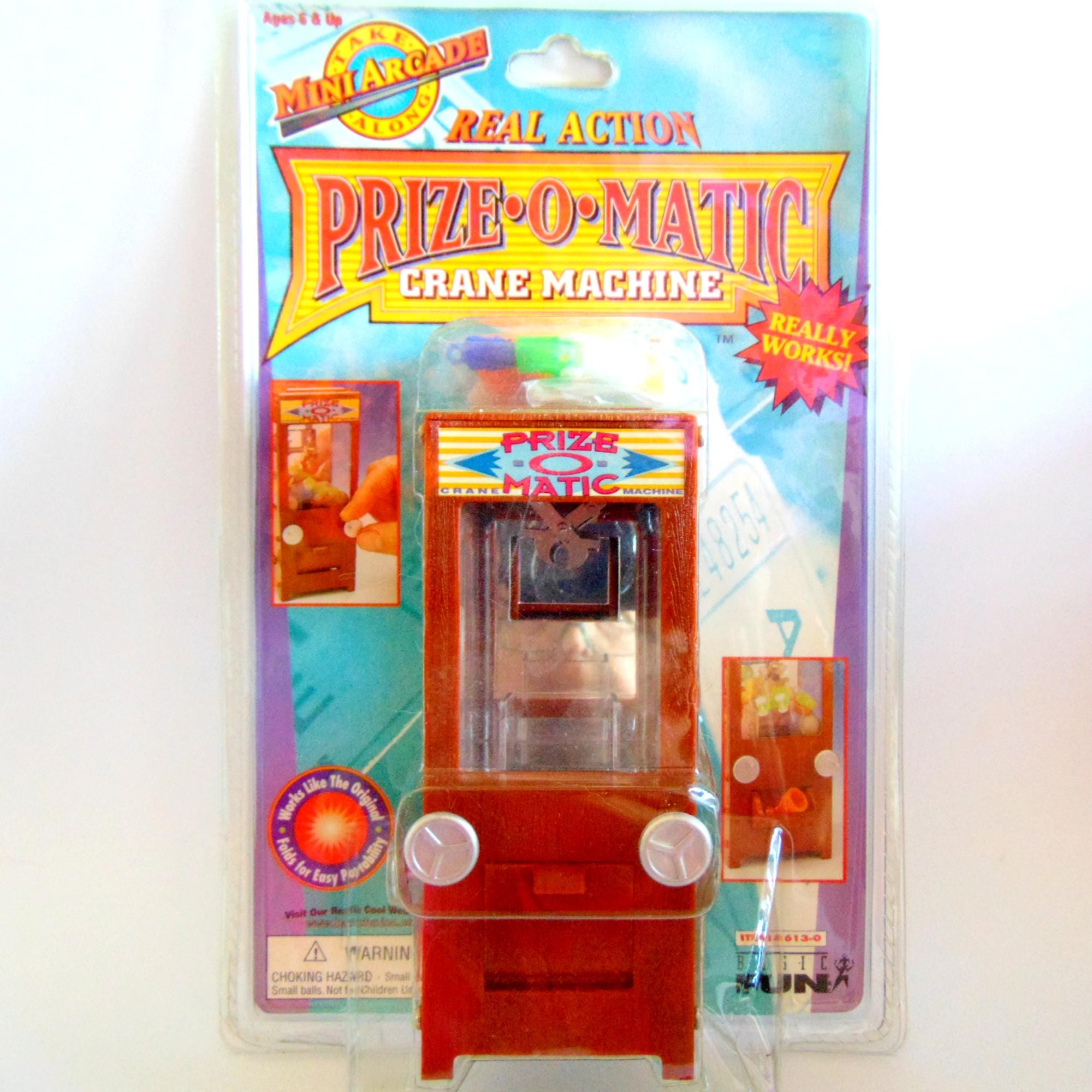Mini Arcade Prize O Matic Crane Game, Basic Fun Mini Arcade to Go