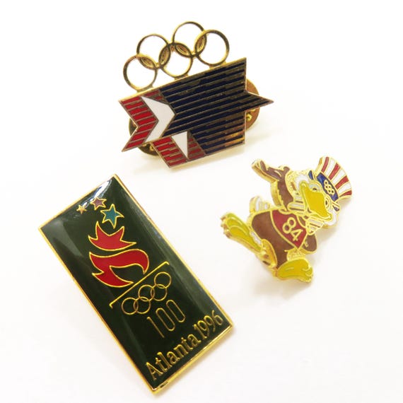 Vintage pins lot olympics, - Gem Vintage pins lot olympics, - Gem