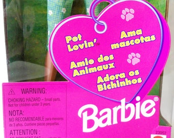 Barbie Vintage 1992 - Le Long Des Chariots Avec Chiot - NEUVE Dans Sa Boîte ! HTF