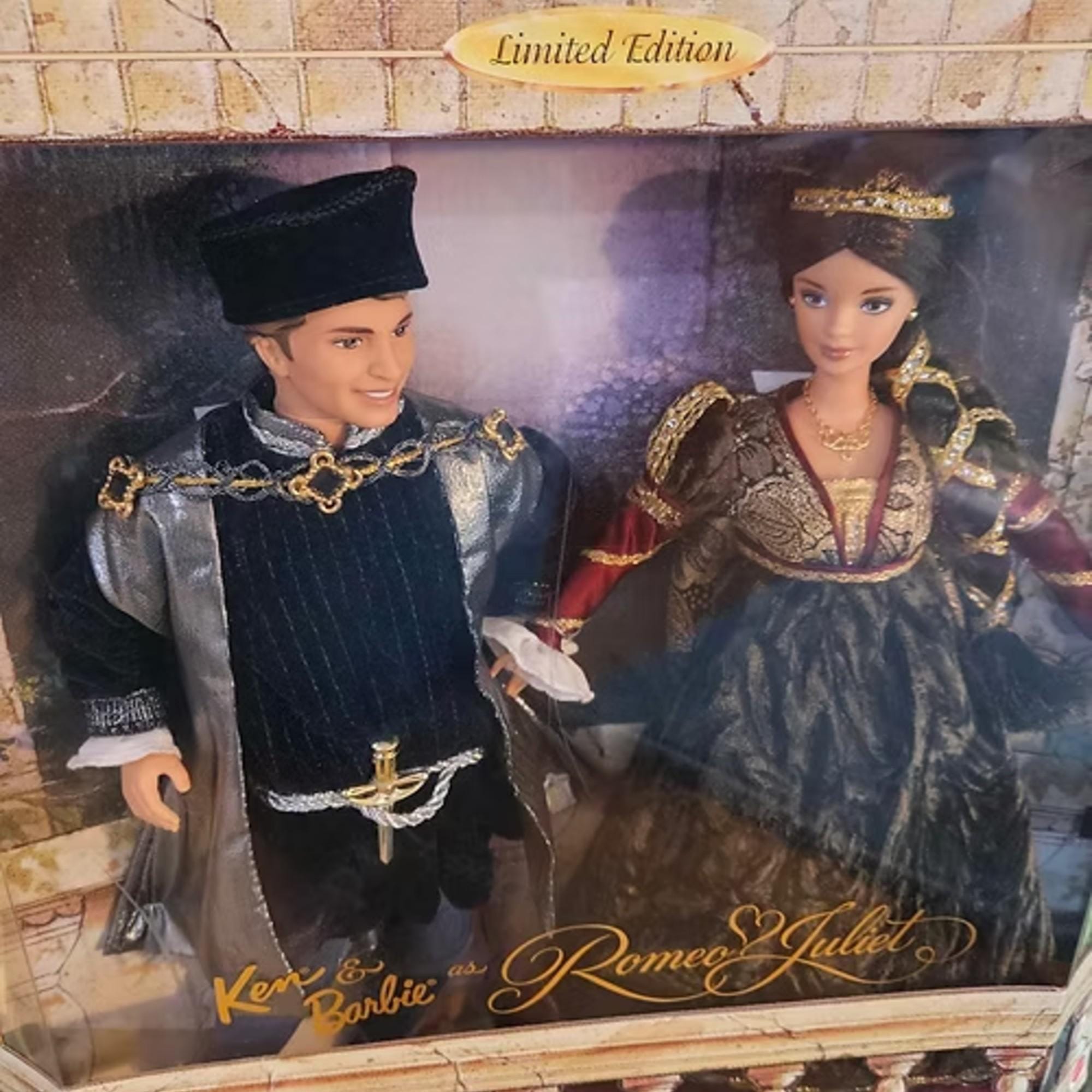 Barbie and Ken as Romeo and Juliet Set, NRFB Romeo and Juliet