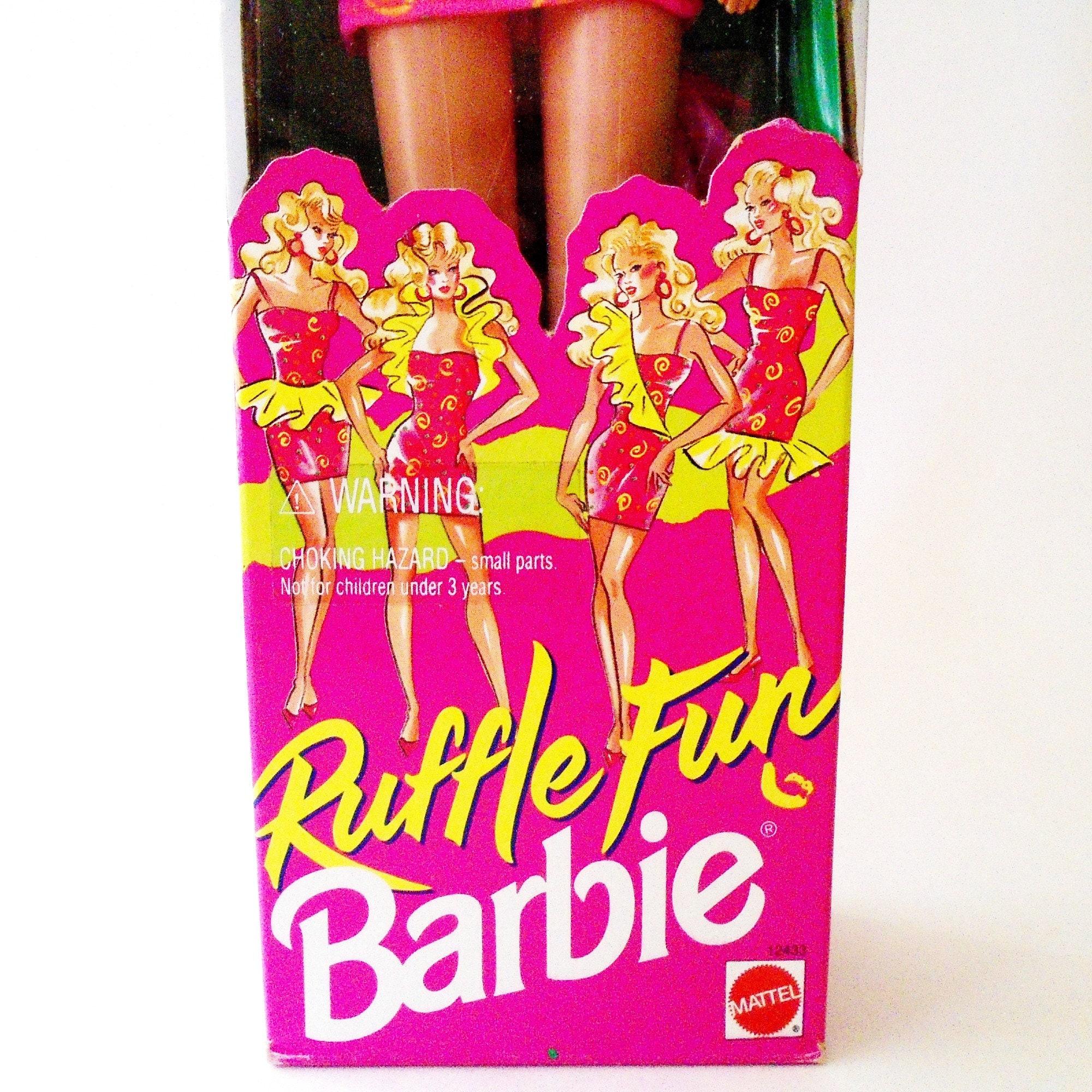 Barbie Ruffle Fun Vintage Barbie Doll, 1994 Ruffle Fun Barbie Doll, NRFB Blond Ruffle Fun ...
