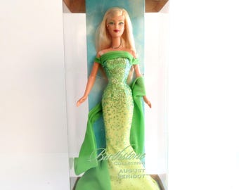 Barbie August Birthstone Doll, 2004 Barbie Mattel Peridot Birthstone Blond New in Box, Vintage August Birthstone Doll, August Birthday Doll