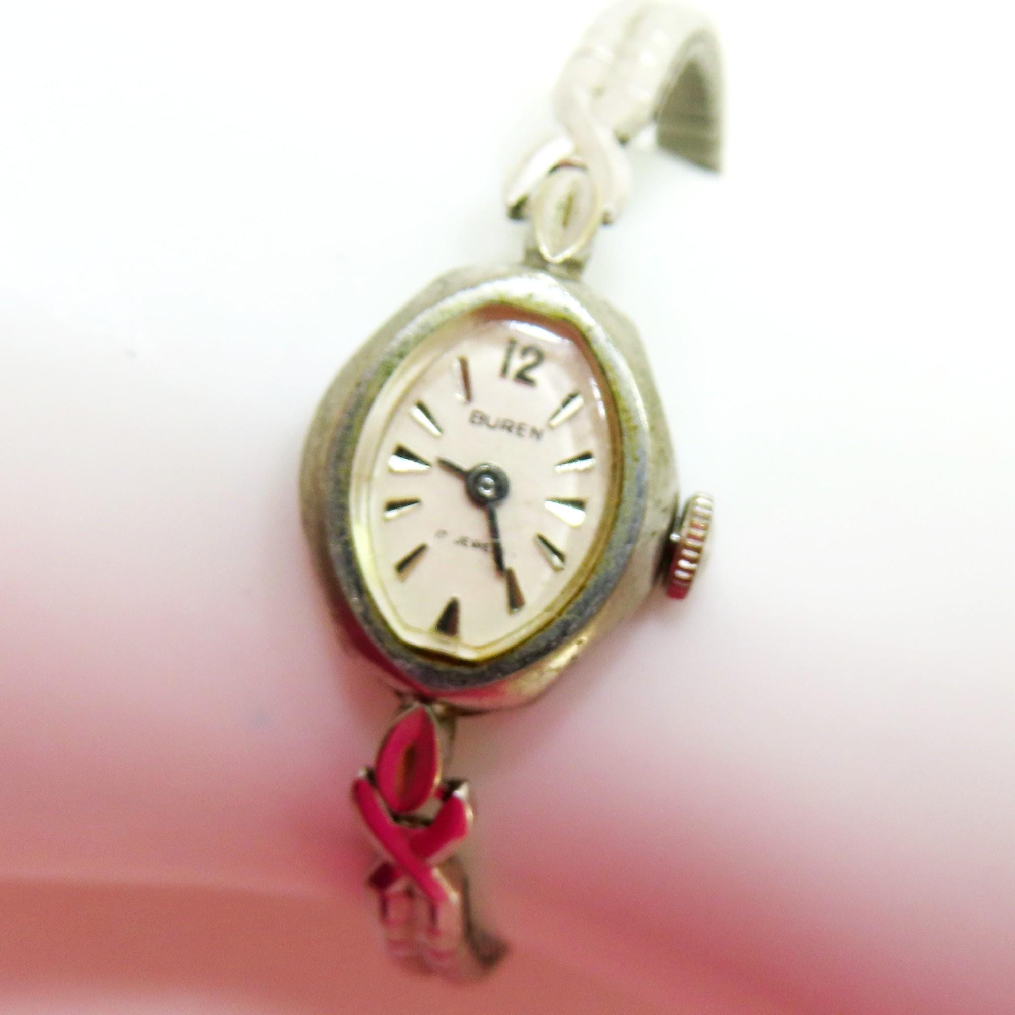 BUREN 17 Jewel Silvertone Ladies Watch Vintage Buren Mechancial Ladies Expansion Bracelet Wrist Watch Etsy