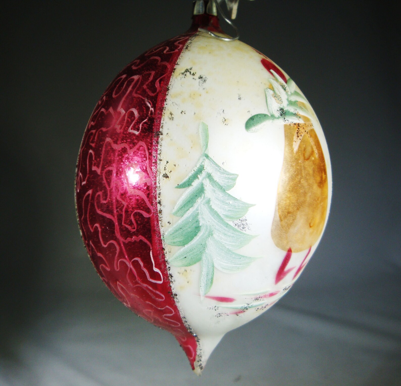 Antique German Hand Blown Glass Ornament Lauscha Germany Etsy