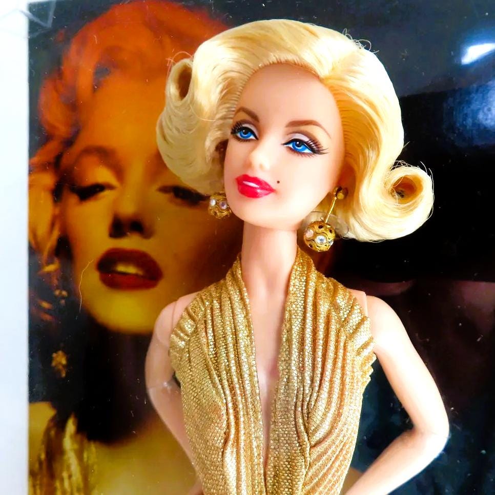 MARILYN MONROE BARBIE, New in Box Movie Star Barbie, Mattel
