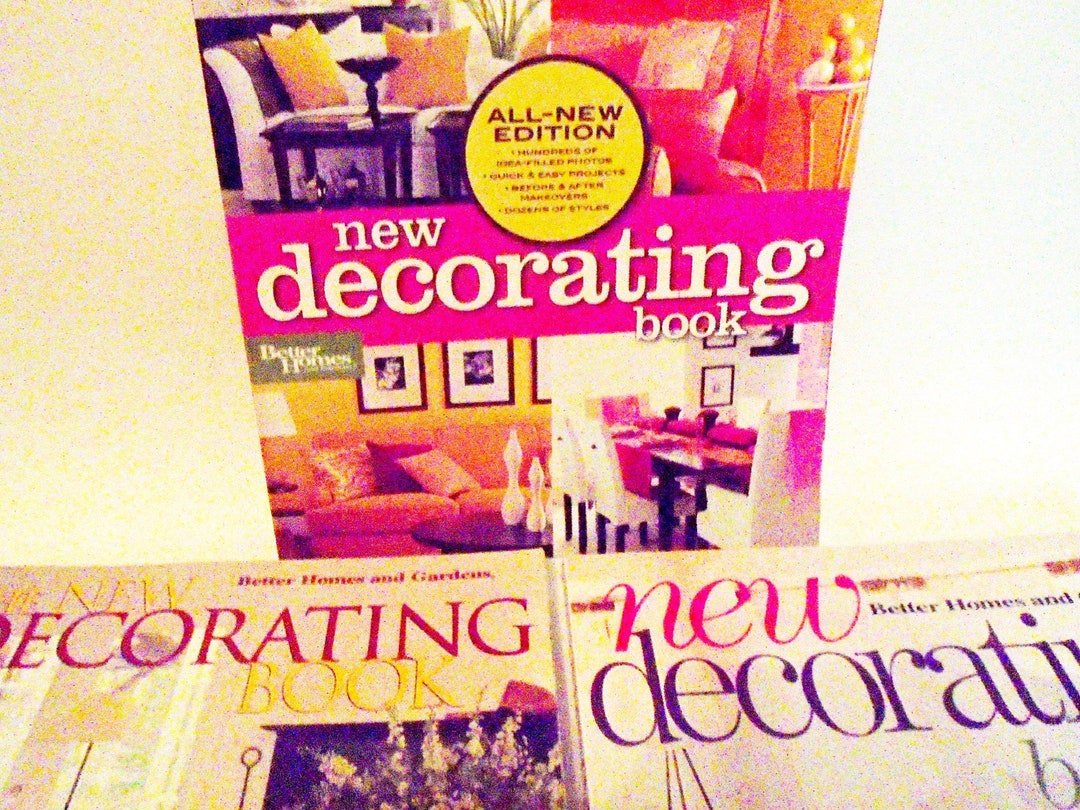 Vintage Home Decor Books, Better Homes and Gardens NEW Decorating Books