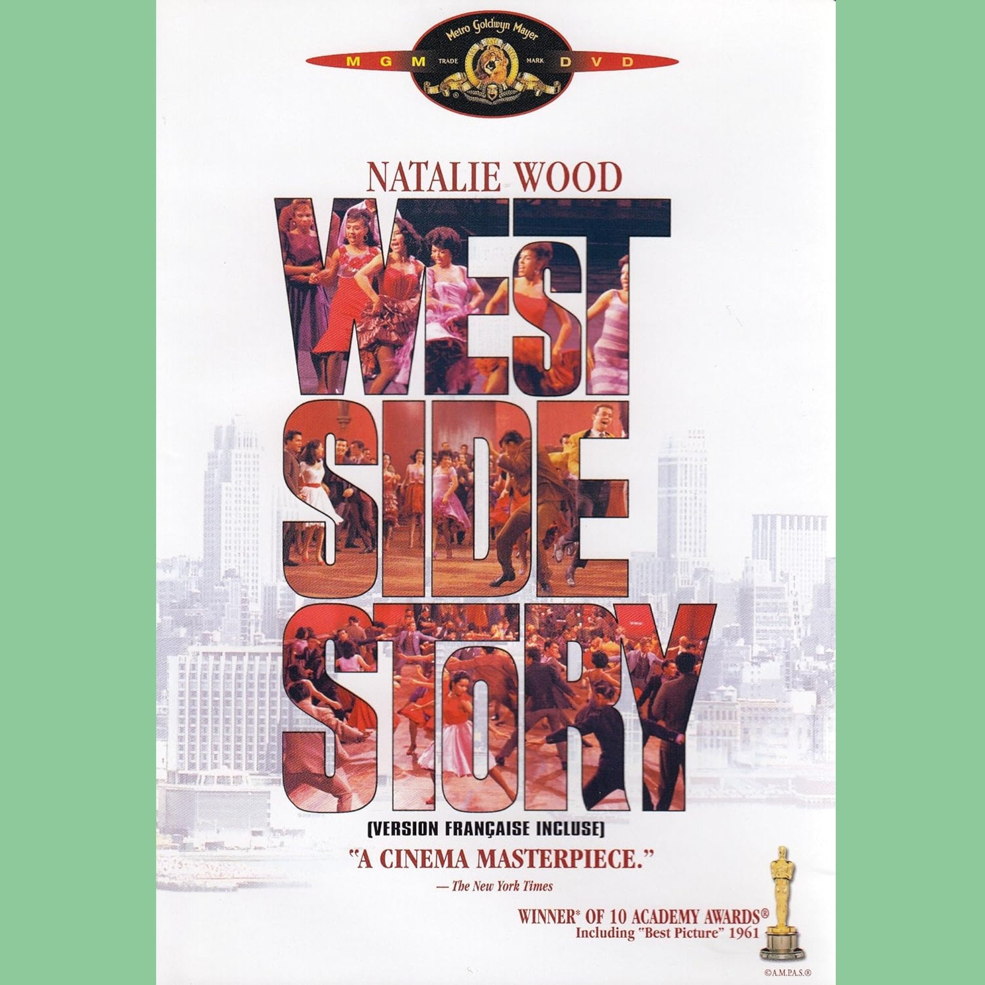West Side Story 1961, DVD Musical, Natalie Wood, Richard Beymer 