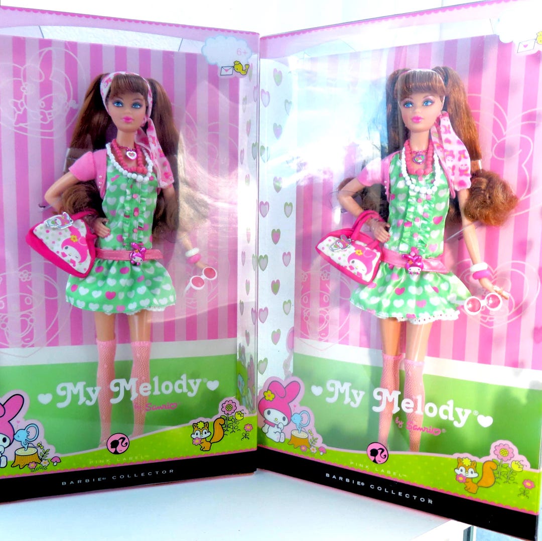 Barbie My Melody Doll, NRFB Mattel Pink Label, Sanrio Hello Kitty