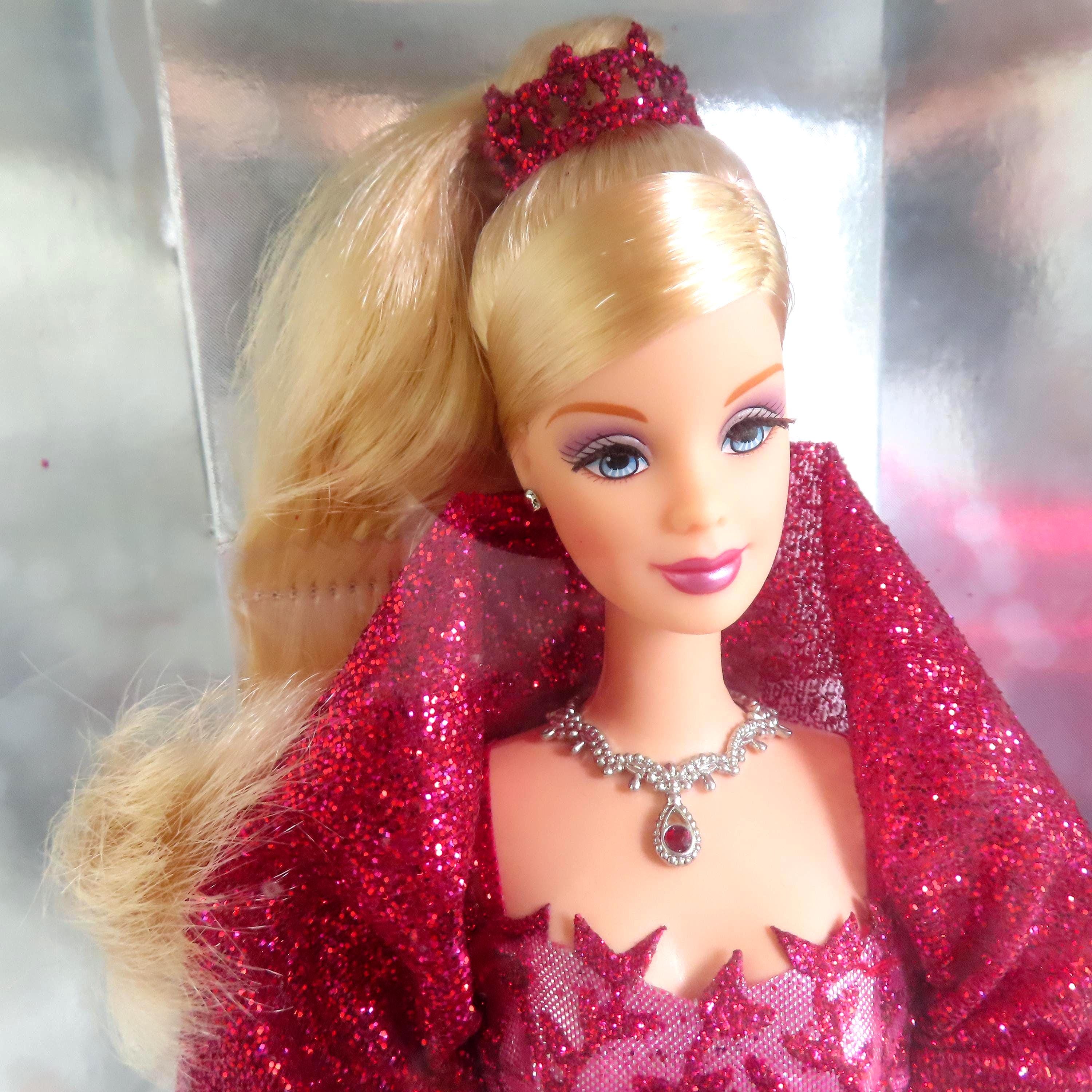 sachin and babi light blue dress Holiday Barbie 2010 African American Model V8650 in White Red Gown wit –  JNL Trading main image 0