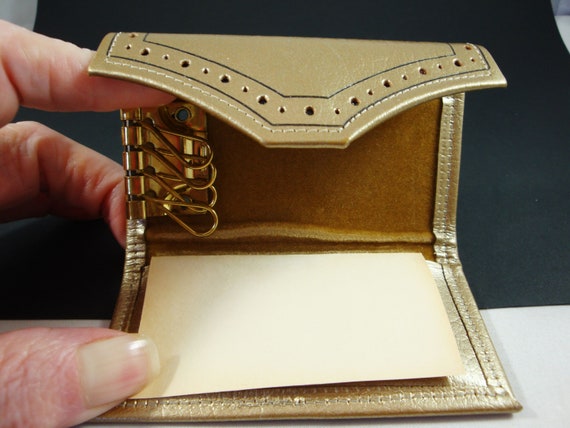Princess Gardner Metallic Gold French Clutch and … - image 8