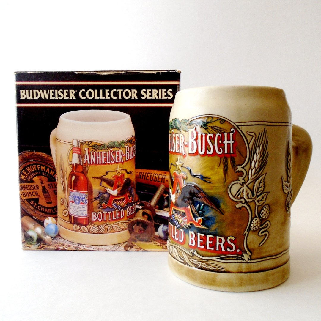 Budweiser Bottled Beer Stein 91 Bottled Budweiser Ceramic Etsy