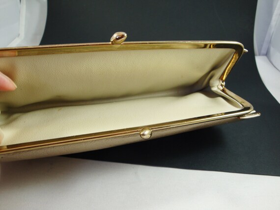 Princess Gardner Metallic Gold French Clutch and … - image 6