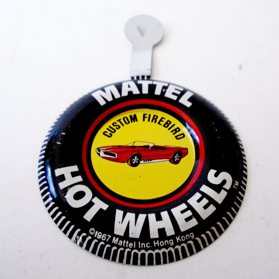 Original Hot Wheels FIREBIRD Red Line BUTTON, 1967 Hot Wheels Redline ...