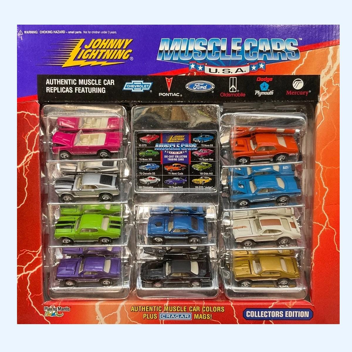 No98.Johnny Lightning ミニカー　11台セット Johnny Lightning Muscle Cars USA 10 Car Set Vehicles, 1996 Johhny