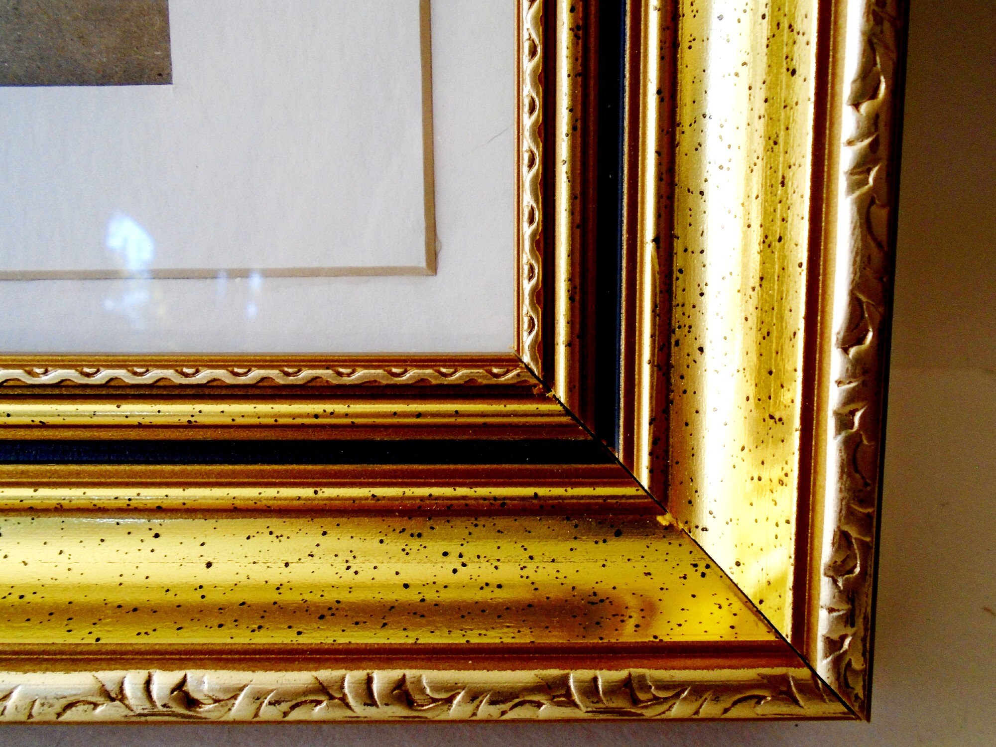 Vintage Gilt Wood Matted Gallery Wall Frame 18X15 Ornate Gold Etsy